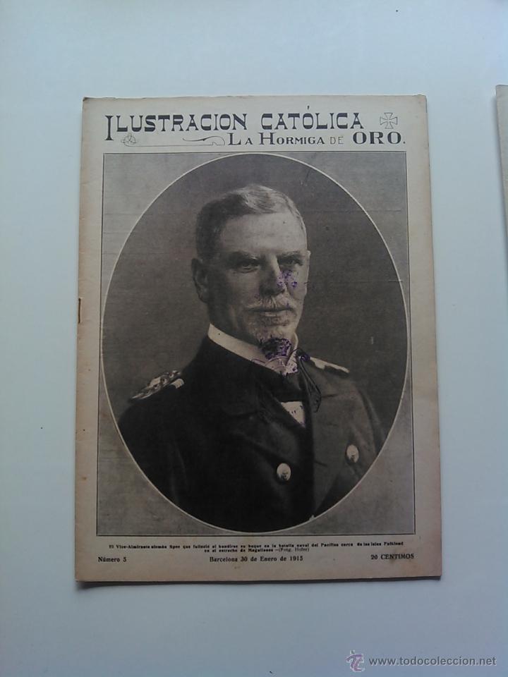 Coleccionismo de revistas y peri&oacute;dicos: LA ILUSTRACION CATOLICA. LA HORMIGA DE ORO. N&ordm;5 30 ENERO 1915 I GUERRA MUNDIAL