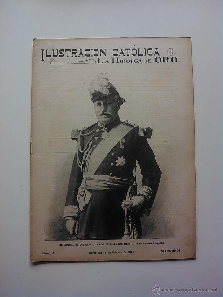 Coleccionismo de revistas y peri&oacute;dicos: LA ILUSTRACION CATOLICA. LA HORMIGA DE ORO. N&ordm;7 13 FEBRERO DE 1915 I GUERRA MUNDIAL