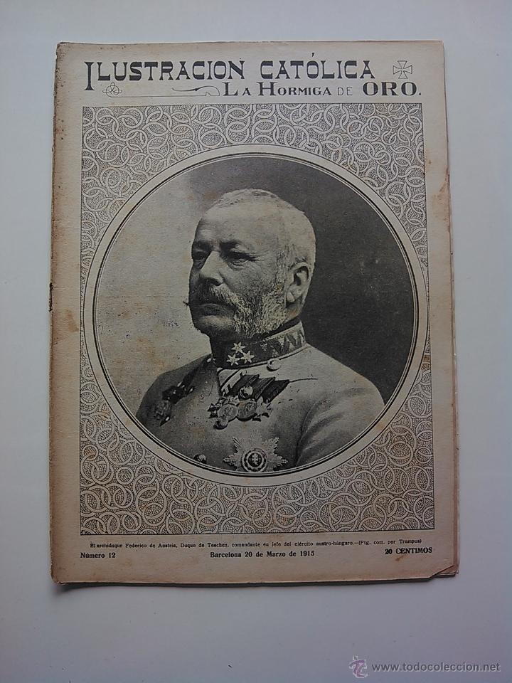 Coleccionismo de revistas y peri&oacute;dicos: LA ILUSTRACION CATOLICA. LA HORMIGA DE ORO. N&ordm;12 20 MARZO 1915 I GUERRA MUNDIAL