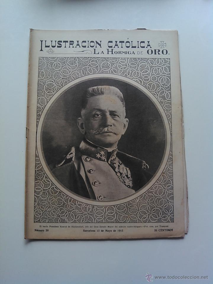Coleccionismo de revistas y peri&oacute;dicos: LA ILUSTRACION CATOLICA. LA HORMIGA DE ORO. N&ordm;20 15 MAYO 1915 I GUERRA MUNDIAL