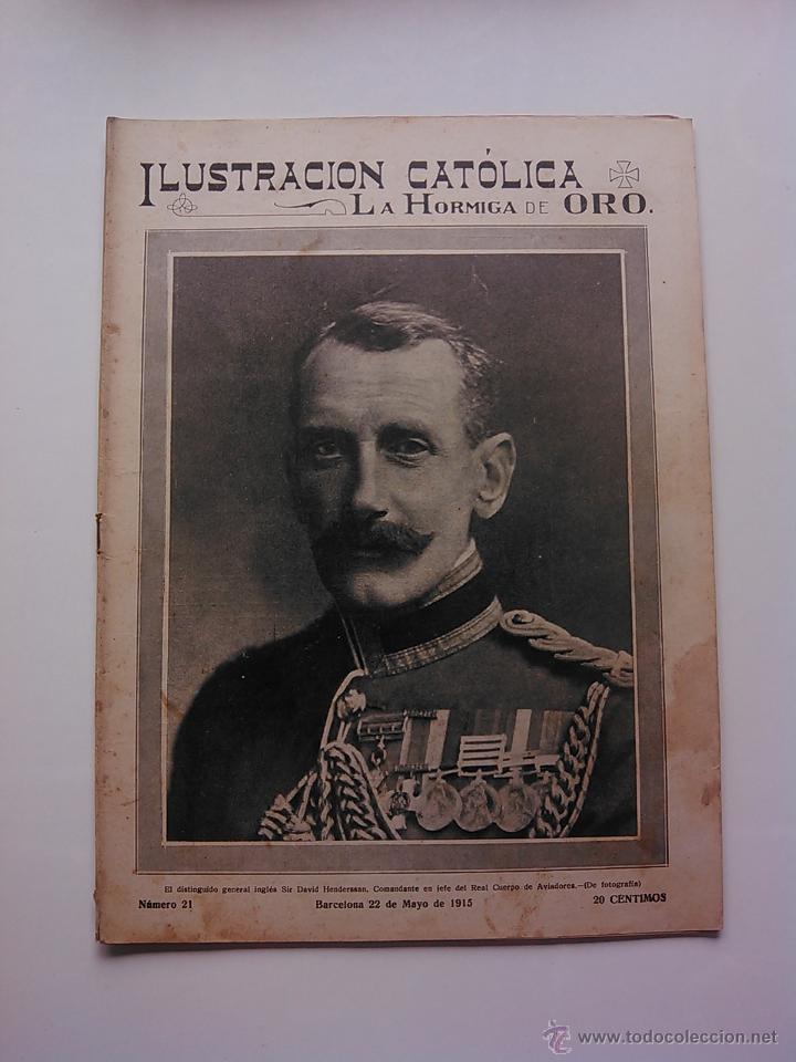 Coleccionismo de revistas y peri&oacute;dicos: LA ILUSTRACION CATOLICA. LA HORMIGA DE ORO. N&ordm;21 22 MAYO 1915 I GUERRA MUNDIAL