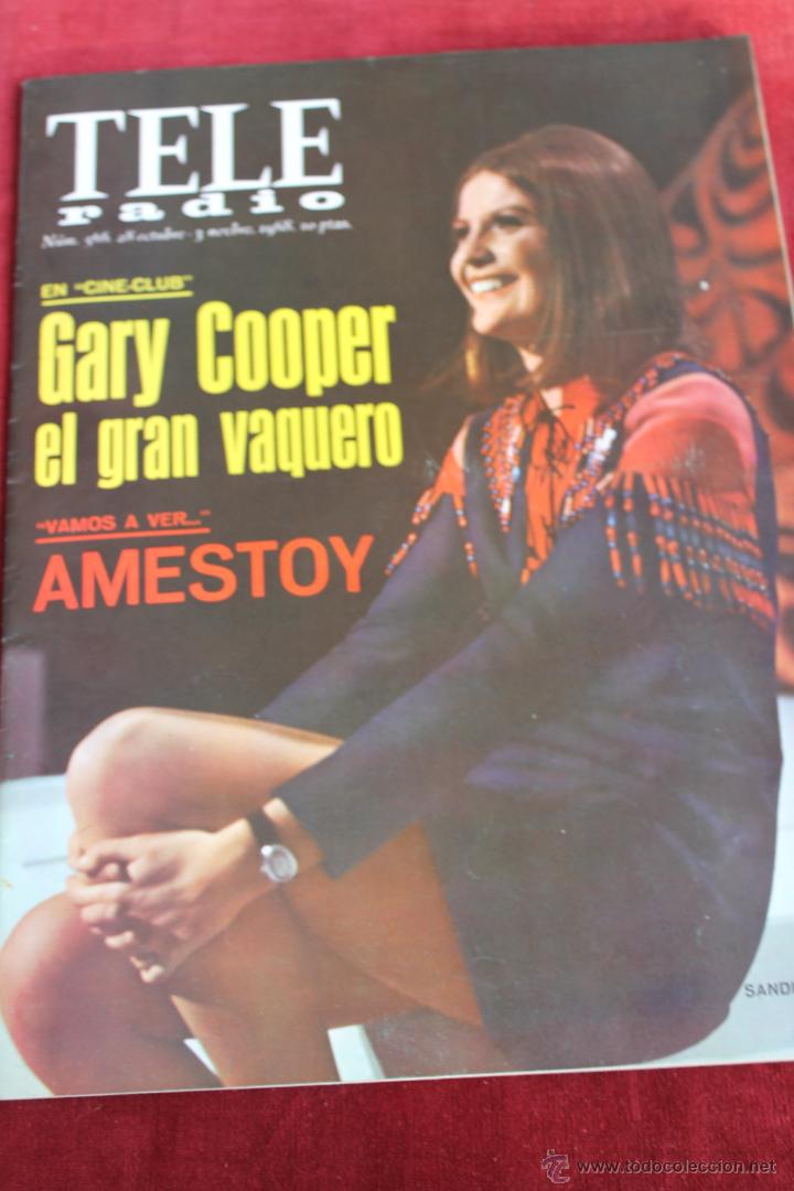 Collectionnisme de Revues et Journaux: REVISTA TELERADIO N&ordm; 566 1968, SANDIE SHAW CUATRO CANCIONES PARA TELERITMO