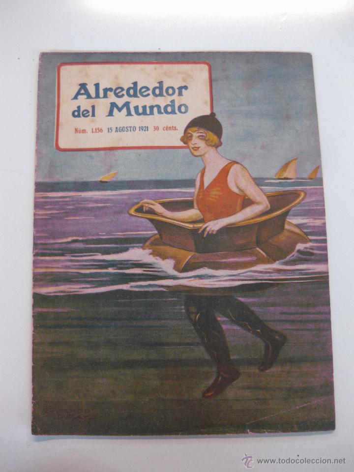 Sammeln von Zeitschriften und Zeitungen: REVISTA ALREDEDOR DEL MUNDO N&ordm; 1156. 15 AGOSTO 1921.