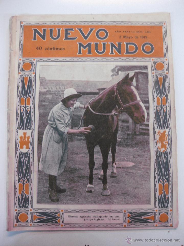 Coleccionismo de revistas y peri&oacute;dicos: REVISTA NUEVO MUNDO N&ordm; 1321. 2 MAYO 1919.