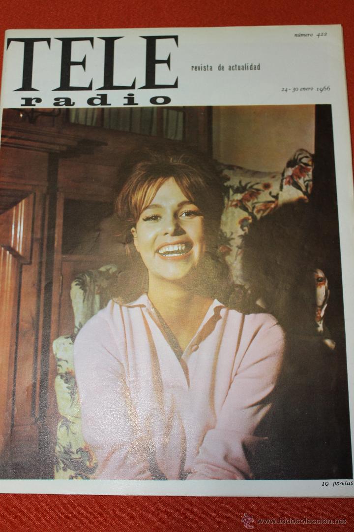 Coleccionismo de revistas y peri&oacute;dicos: REVISTA TELERADIO N&ordm; 422 1966 JEANNE VALERIE ACTRIZ FRANCESA DE LA NUEVA OLA
