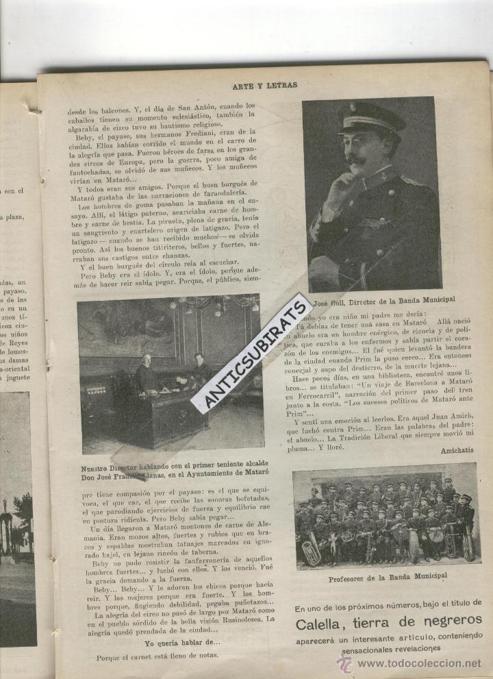 Collection Magazines and Newspapers: REVISTA A&Ntilde;O 1917 SOBRE MATARO BANDA MUSEO FOTOS NO VISTAS CALDETES ARGENTONA SANT POL FABRICAS