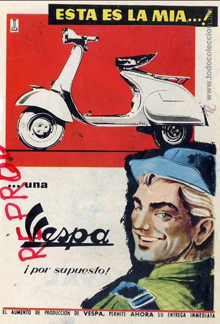 Coleccionismo de Revistas y Peri&oacute;dicos: VESPA 1959 MOTO HOJA LIBRITO