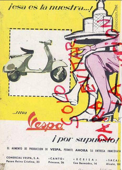 Coleccionismo de Revistas y Peri&oacute;dicos: VESPA 1959 MOTO HOJA LIBRITO