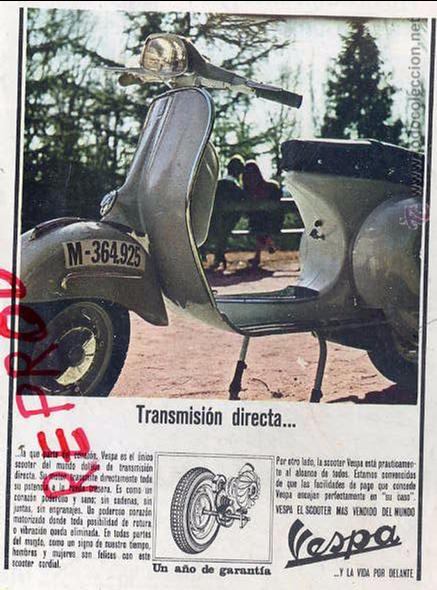 Coleccionismo de Revistas y Peri&oacute;dicos: VESPA 1965 MOTO HOJA LIBRITO