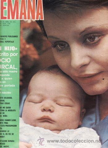 Coleccionismo de Revistas y Peri&oacute;dicos: REVISTA SEMANA N&ordm; 1783 A&Ntilde;O 1974. PORTADA: MI HIJO ESCRITO POR ROCIO DURCAL.
