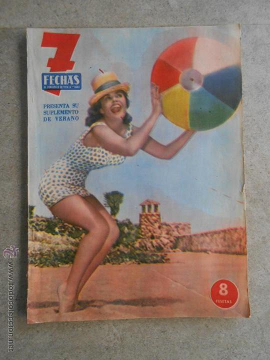Coleccionismo de Revistas y Peri&oacute;dicos: REVISTA 7 FECHAS **** SUPLEMENTO DE VERANO JULIO 1960***LOS HERMANOS MARX
