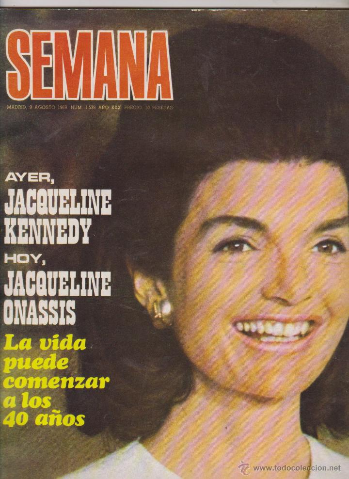Coleccionismo de Revistas y Peri&oacute;dicos: REVISTA SEMANA JACQUELINE KENNEDY
