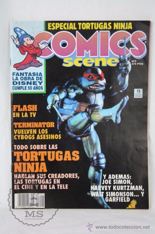 Colecionismo de Revistas e Jornais: Revista Comics Scene. Especial Tortugas Ninja - N&ordm; 2 - Fantas&iacute;a, de Disney - Ediciones Zinco
