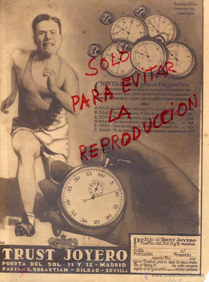 Coleccionismo de Revistas y Peri&oacute;dicos: TRUST JOYERO 1928 MADRID HOJA REVISTA