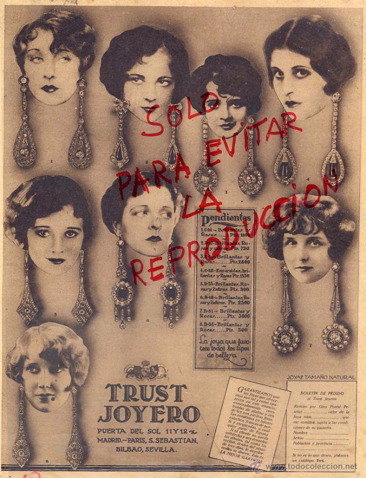 Coleccionismo de Revistas y Peri&oacute;dicos: TRUST JOYERO 1928 MADRID HOJA REVISTA