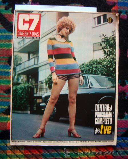 Coleccionismo de Revistas y Peri&oacute;dicos: Revista CINE EN 7 DIAS / VALERIE LEON, POLANSKI, MINNIE MINOPRIO, GEORGE PEPPARD, PROGRAMACION TV