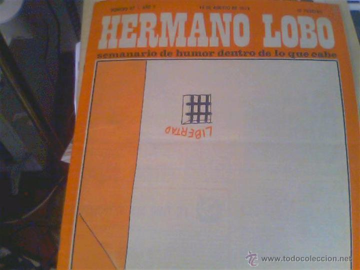 Coleccionismo de revistas y peri&oacute;dicos: Hermano Lobo del 18 de Agosto de 1973