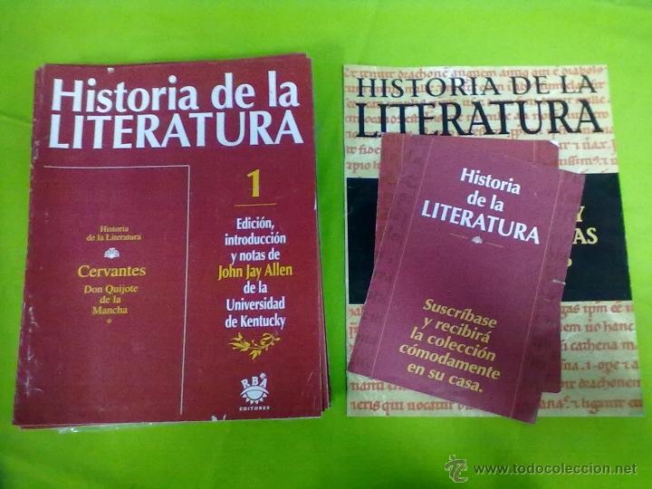 Coleccionismo de revistas y peri&oacute;dicos: 18 FASCICULOS RBA HISTORIA DE LA LITERATURA.