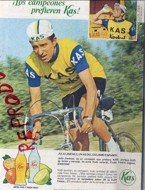 Coleccionismo de revistas y peri&oacute;dicos: KAS 1965 CICLISMO JULIO GIMENEZ REFRECO HOJA LIBRITO