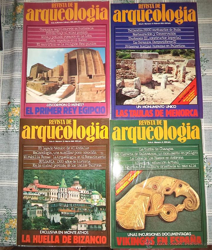 Collection Magazines and Newspapers: REVISTA DE ARQUEOLOGIA N&ordm; 4 + 6 + 7 + 11 TAMBIEN SUELTAS