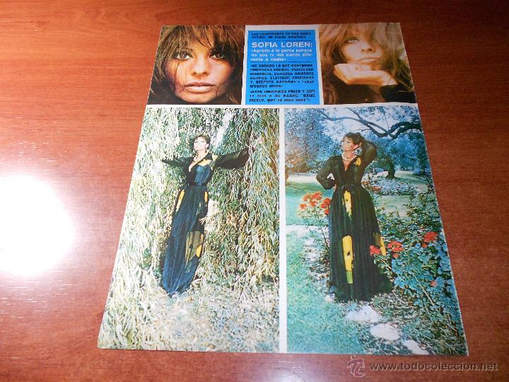 Coleccionismo de Revistas y Peri&oacute;dicos: CINE, REPORTAJE DE PRENSA 1974: SOF&Iacute;A LOREN