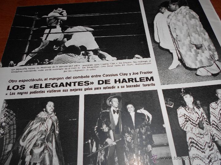 Coleccionismo de Revistas y Peri&oacute;dicos: CINE, REPORTAJE DE PRENSA 1974: LOS ELEGANTES DE HARLEM VAN A VER  BOXEO  CASSIUS CLAY - JOE FRAZIER