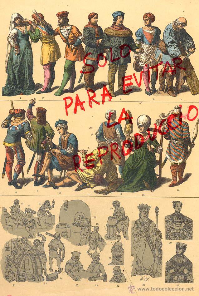 Coleccionismo de Revistas y Peri&oacute;dicos: EDADE MEDIA A MODERNA POLACOS 1896 -1901 HIST.GRAL.DE ARTE LUIS DOMENECH I MONTANER LAMINA