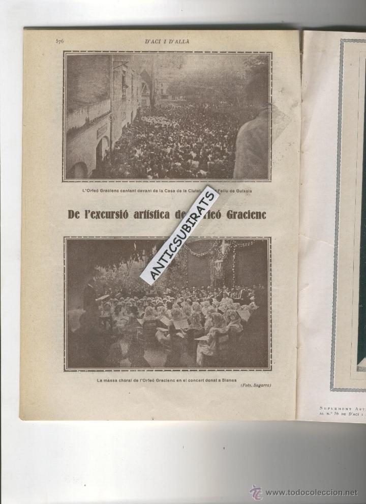 Collection Magazines and Newspapers: REVISTA ANY 1922 ORFEO GRACIENS A BLANES SANT FELIU DE GUIXOLS EL CARMEL VAGA DE TAXI  FELIX MESTRES