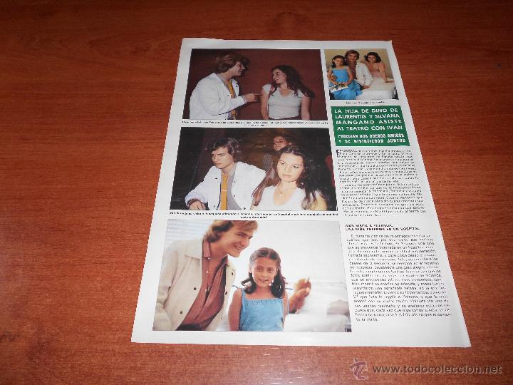 Coleccionismo de Revistas y Peri&oacute;dicos: RECORTE DE PRENSA 1980: EL CANTANTE IVAN CON SILVIA MANGANO Y FRANCESCA DE ALURENTIS