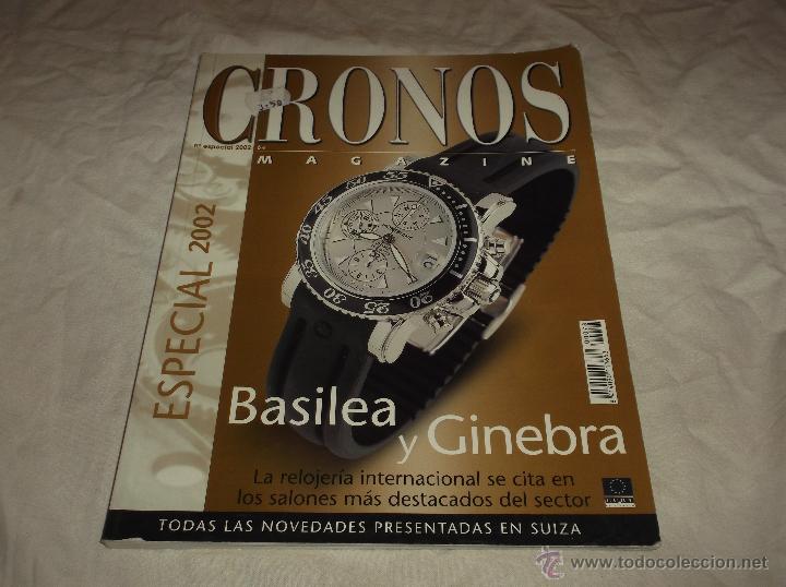 Coleccionismo de revistas y peri&oacute;dicos: CRONOS MAGAZINE N&ordm; 78. BASILEA Y GINEBRA. ESPECIAL 2002. NOVEDADES EN SUIZA. MONTBLANC. OMEGA.