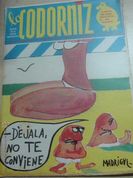 Coleccionismo de Revistas y Peri&oacute;dicos: REVISTA LA CODORNIZ N&ordm; 1647 14 DE OCTUBRE 1973 A&Ntilde;O 33