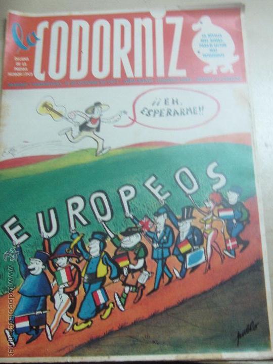 Coleccionismo de Revistas y Peri&oacute;dicos: REVISTA LA CODORNIZ N&ordm; 1648 21 DE OCTUBRE 1973 A&Ntilde;O 33