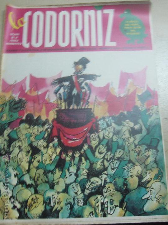 Coleccionismo de Revistas y Peri&oacute;dicos: REVISTA LA CODORNIZ N&ordm; 1650 4 DE NOVIEMBRE 1973 A&Ntilde;O 33