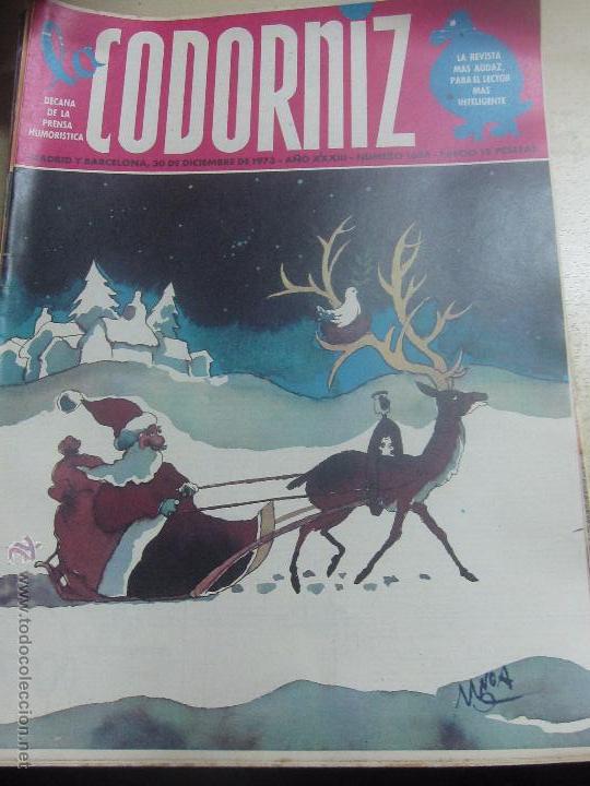 Coleccionismo de Revistas y Peri&oacute;dicos: REVISTA LA CODORNIZ N&ordm; 1658 30 DE DICIEMBRE 1973 A&Ntilde;O 33