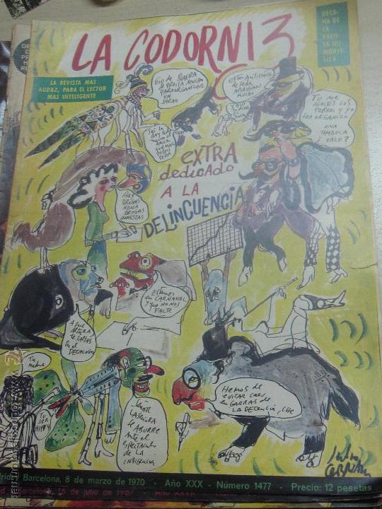 Coleccionismo de Revistas y Peri&oacute;dicos: REVISTA LA CODORNIZ N&ordm; 1477 8 DE MARZO 1970 A&Ntilde;O 30