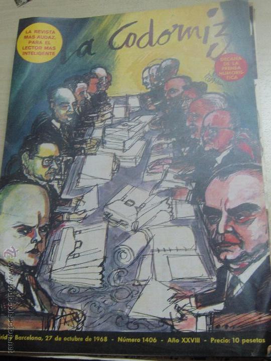 Coleccionismo de Revistas y Peri&oacute;dicos: REVISTA LA CODORNIZ N&ordm; 1406 27 DE OCTUBRE 1968 A&Ntilde;O 38