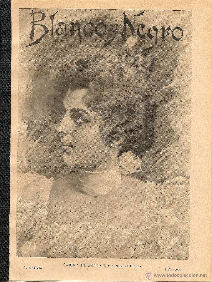 Collection Magazines and Newspapers: REVISTA BLANCO Y NEGRO &ndash; 1897  * EXPOSICI&Oacute;N INDUSTRIAL BARCELONA * ABANICO *