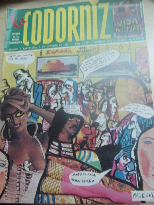Coleccionismo de Revistas y Peri&oacute;dicos: REVISTA LA CODORNIZ   N&ordm; 1737  5 DE OCTUBRE DE 1975 A&Ntilde;O 35