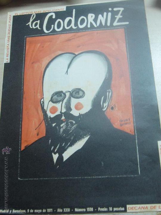 Coleccionismo de Revistas y Peri&oacute;dicos: REVISTA LA CODORNIZ   N&ordm; 1538  9 DE MAYO DE 1971 A&Ntilde;O 31