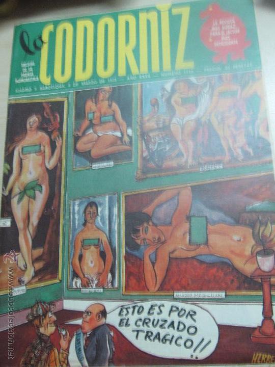 Coleccionismo de Revistas y Peri&oacute;dicos: REVISTA LA CODORNIZ   N&ordm; 1719  2 DE MARZO DE 1975  A&Ntilde;O 35