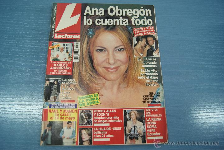 Coleccionismo de Revistas y Peri&oacute;dicos: REVISTA LECTURAS:ANA OBREGON,CARMEN SEVILLA,FLORINDA CHICO,YVONNE REYES,RAUL GONZALEZ,FERIA DE ABRIL