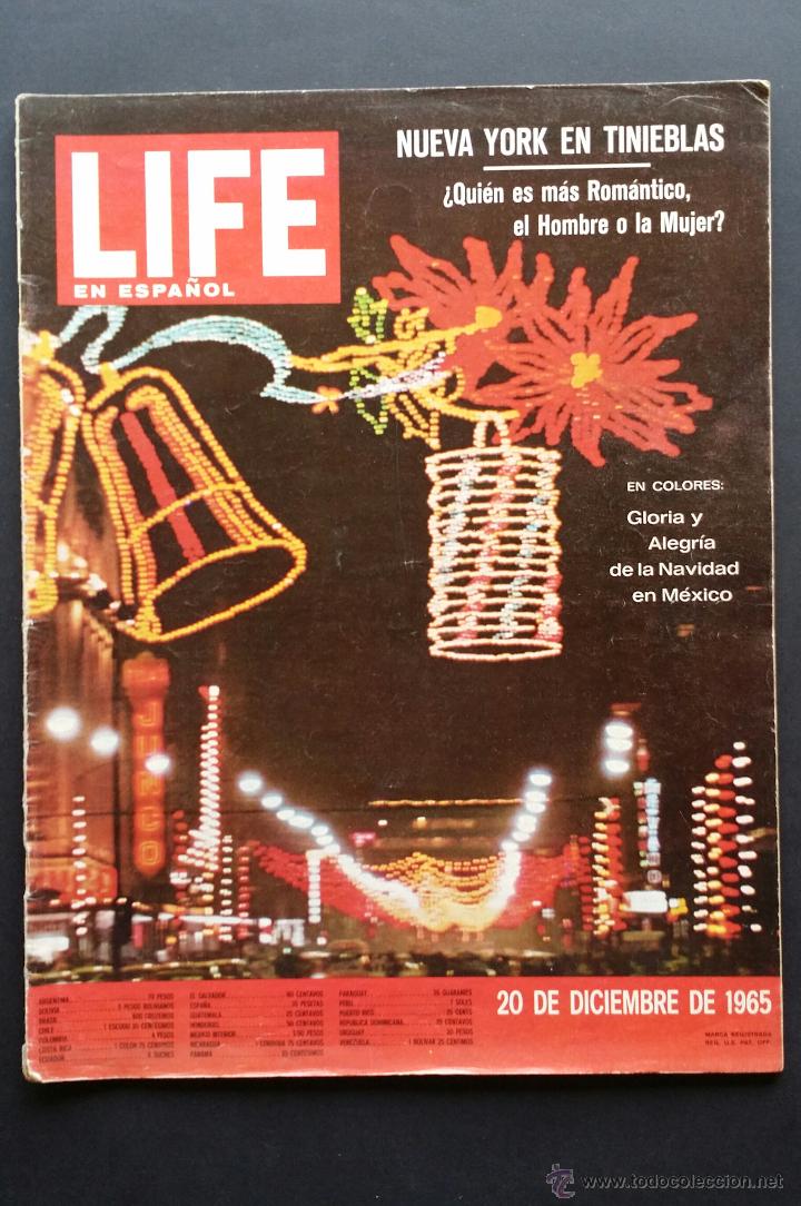 Coleccionismo de revistas y peri&oacute;dicos: Revista Life en espa&ntilde;ol, vol 26 n&ordm;13 del 20 diciembre de 1965.