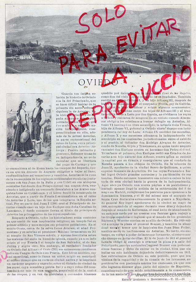 Colecionismo de Revistas e Jornais: OVIEDO 1920 TIPOS HOJA LIBRO