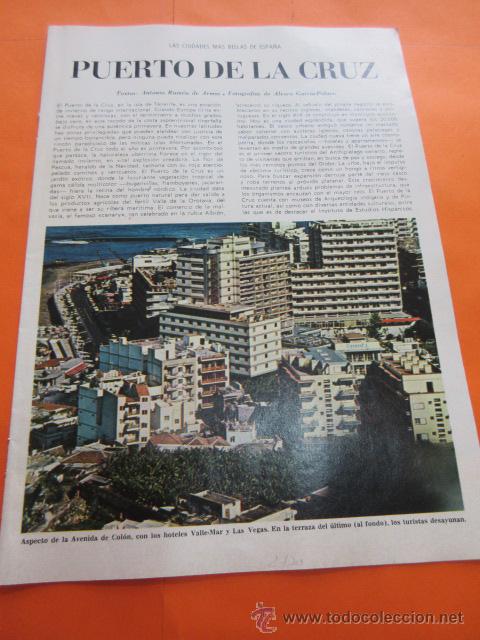 Coleccionismo de revistas y peri&oacute;dicos: PRECIOSAS IMAGENES PUERTO DE LA CRUZ TENERIFE A&Ntilde;O 1970 - 16 PAGINAS - CIUDADES MAS BELLAS DE ESPA&Ntilde;A