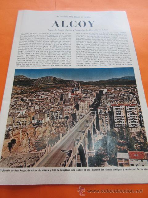 Collection Magazines and Newspapers: PRECIOSAS IMAGENES ALCOY ALICANTE A&Ntilde;O 1969 - 16 PAGINAS - CIUDADES MAS BELLAS DE ESPA&Ntilde;A