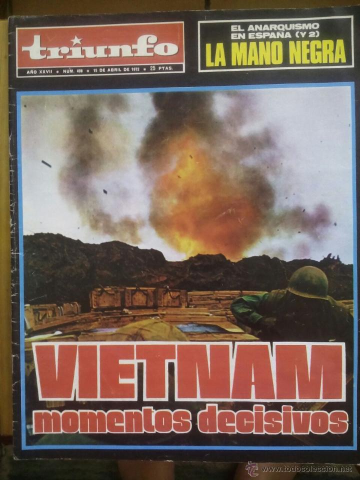 Coleccionismo de Revistas y Peri&oacute;dicos: TRIUNFO N&ordm; 498 / VIETNAM MOMENTOS DECISIVOS / 15 DE ABRIL DE 1972