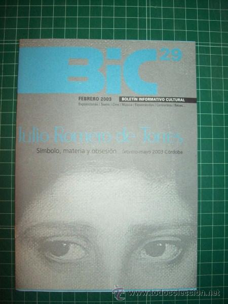 Collectionnisme de Revues et Journaux: BIC : Bolet&iacute;n Informativo Cultural. N&ordm; 29 ; Febrero 2003