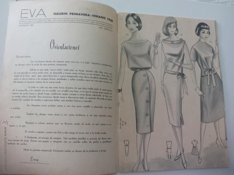 revista moda-eva figurin 1958 primavera verano- - Comprar Outras