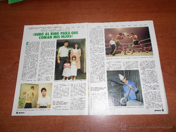 Coleccionismo de Revistas y Peri&oacute;dicos: RECORTE DE PRENSA 1983: BOXEO, PEPE HERNANDEZ ENTREVISTA
