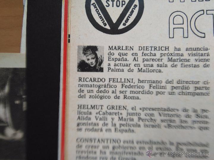 Coleccionismo de Revistas y Peri&oacute;dicos: RECORTES MARLENE DIETRICH